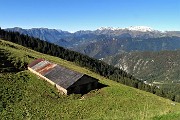 20 Lo stallone con vista verso le Alpi Orobie